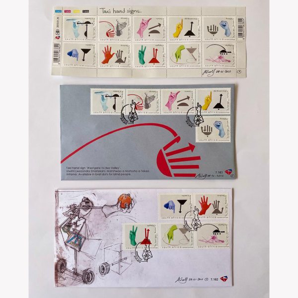 Set of Taxi Hand Signs – 2010 South African National Stamp Series
