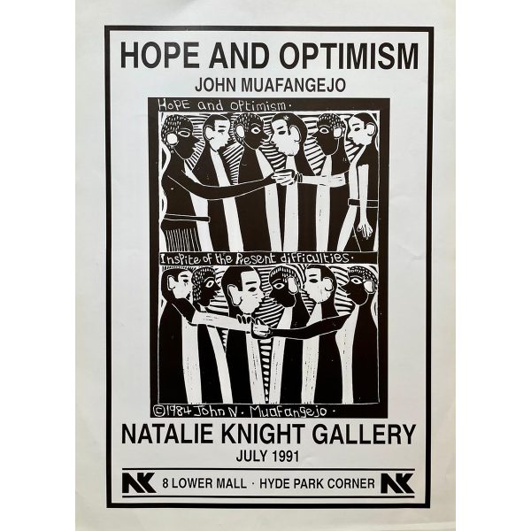 John Muafangejo Hope and Optimism poster