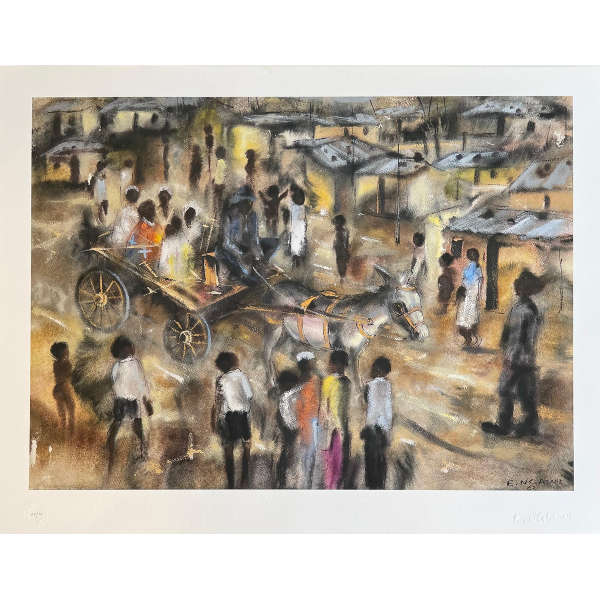 Ephraim Ngatane - Carrying_the_zion_62_cm_h_x_81_cm_w_